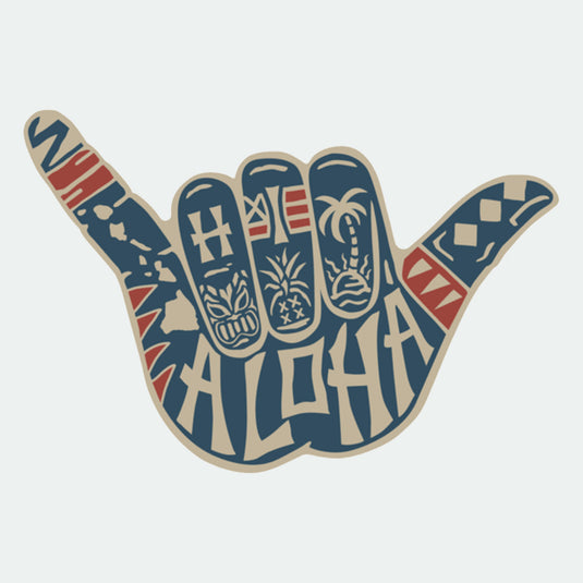 Sticker "Aloha Shaka"