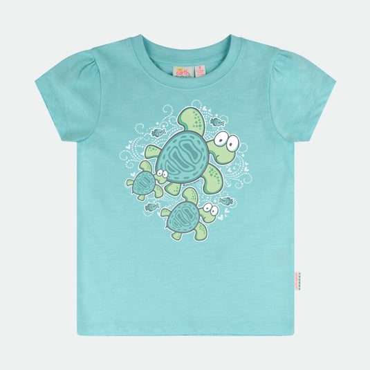 Kids T-Shirt "Big Eye Turtle" - Girls