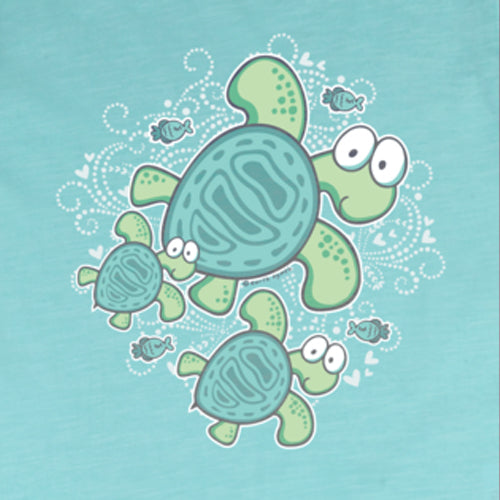Kids T-Shirt "Big Eye Turtle" - Girls