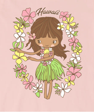 Kids T-Shirt "Hula Hawaii" - Girls