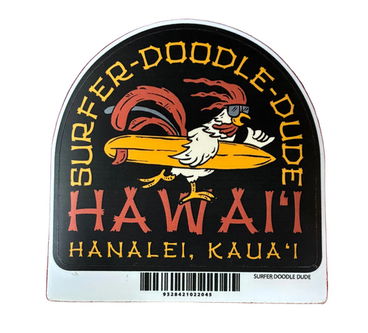 SURFER DOODLE DUDE-STICKER