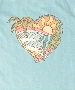 Kids T-Shirt "Scenic Heart" - Girls