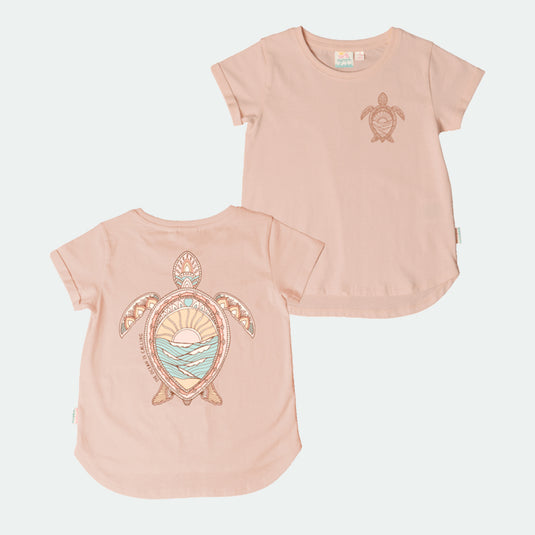 Kids T-Shirt "Scenic Turtle" - Girls