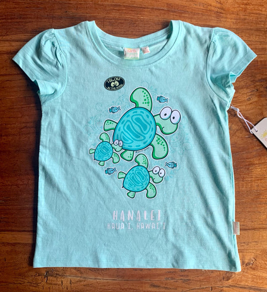 Kids T-Shirt "Big Eye Turtle" - Girls
