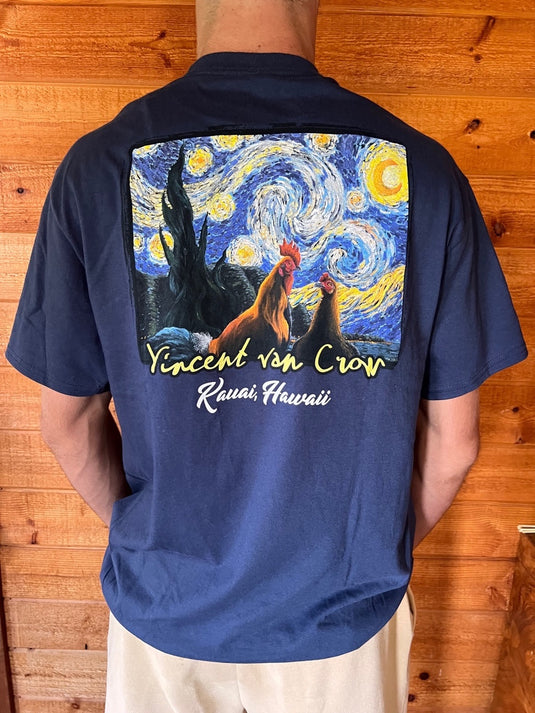 Men's T-Shirt "Vincent Van Crow Rooster"